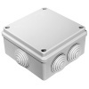 Коробка распаячная 100х100х50 мм для о/п безгалогенная (HF) серая [уп.60шт] IP55 Промрукав
