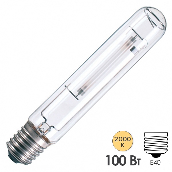 Лампа натриевая высокого давления SON-T 100W E40 Philips