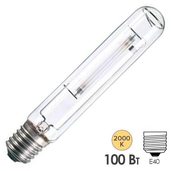 Лампа натриевая высокого давления ДНаТ 100W E40 Лисма