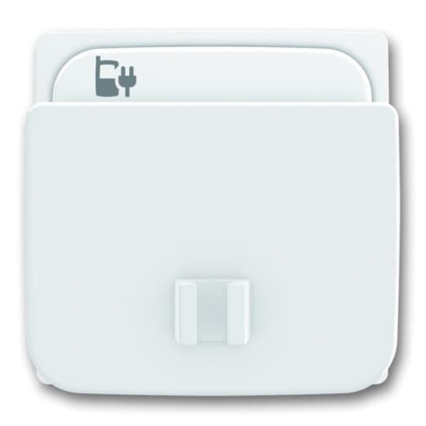 Накладка для блока питания micro USB - 6474 U ABB Basic 55 альпийский белый (6478-94)