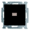 Выключатель с подсветкой ABB Basic 55 цвет черный (2006/1 UCGL-95)