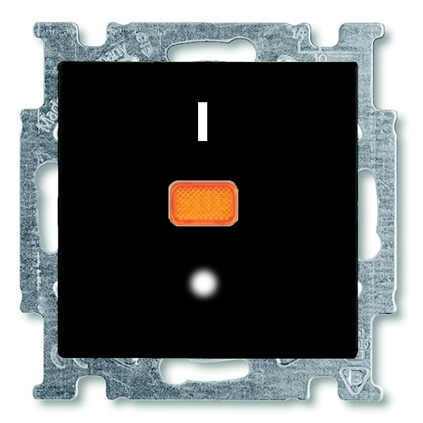Выключатель с клавишей, 2-полюсный, 20 А, ABB Basic 55 цвет черный (1020/2 UCK-95)