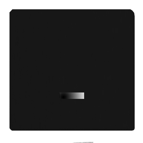 Клавиша для светорегулятора с подсветкой ABB Basic 55 цвет черный (6543-95)