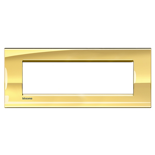 Рамка прямоугольная LivingLight 7 модулей, цвет Золото Bticino