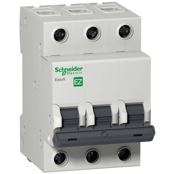 Автоматический выключатель Schneider Electric EASY 9 3П 16А С 4,5кА 400В (автомат электрический)