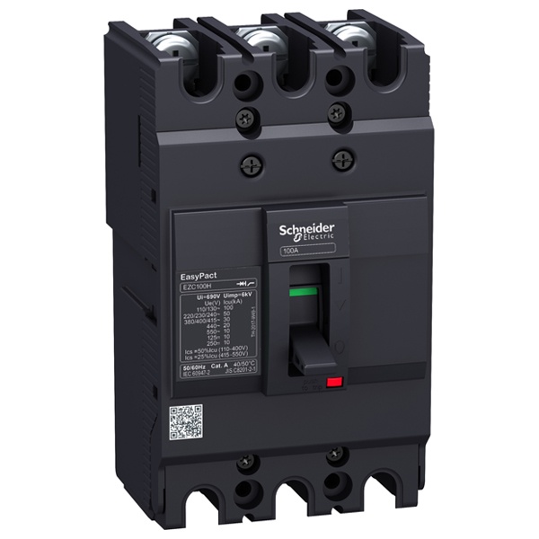Автоматический выключатель Schneider Electric EZC100F 80A 10кА/400В 3П3T (автомат электрический)