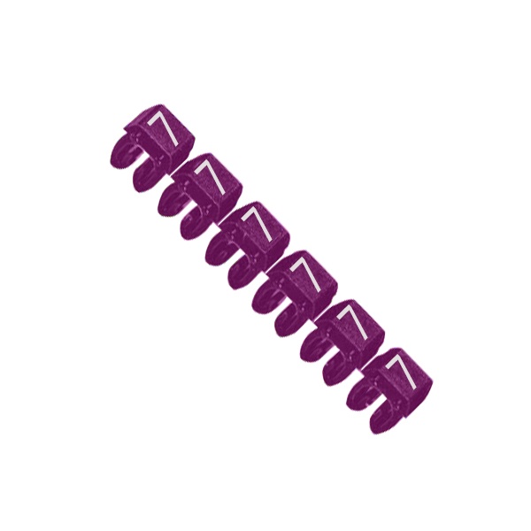 Маркер 7 для кабеля 1,5/2,5мм CAB3 фиолетовый Legrand
