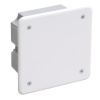 Коробка КМ41001 92x92x45мм распаячная для твердых стен (с саморезами, с крышкой) IEK