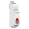 Кнопка iPB Acti 9 Schneider Electric серая+красный индикатор 1 полюс 1НЗ 20А 110-230В 1 модуль