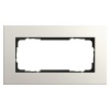 Рамка 2-я без перегородки Gira Esprit Linoleum-Multiplex Светло-серый