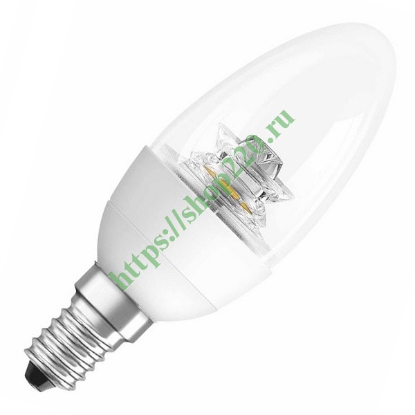 Лампа светодиодная свеча Osram LED CLAS B CL 40 5,7W/827 DIM 470lm 220V E14