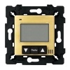 Терморегулятор цифровой 16A с LCD монитором комнатный Fede, Bright Gold/черный