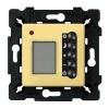 Термостат многофункциональный (датчик температуры пола в комплекте) Fede, Bright Gold/черный