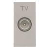 Розетка TV простая 1 модуль ABB Zenit, серебристый (N2150.7 PL)