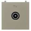 Розетка TV простая 2 модуля ABB Zenit, шампань (N2250.7 CV)
