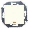 Выключатель одноклавишный кнопочный с подсветкой, 16А 250В, винтовой зажим Simon 15, слоновая кость (бежевый)