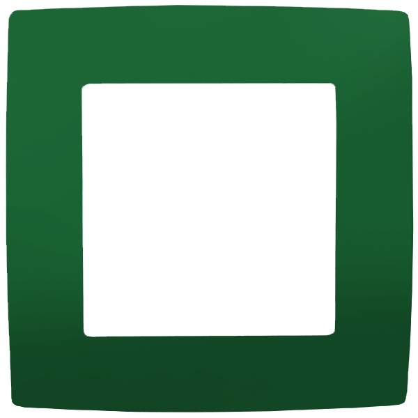 Рамка на 1 пост Эра 12, зелёный 12-5001-27