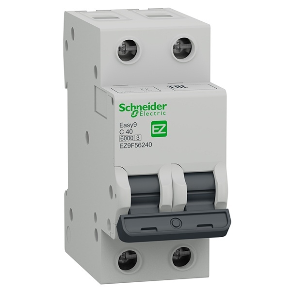 Автоматический выключатель Schneider Electric EASY 9 2П 40А С 6кА 230В (автомат электрический)