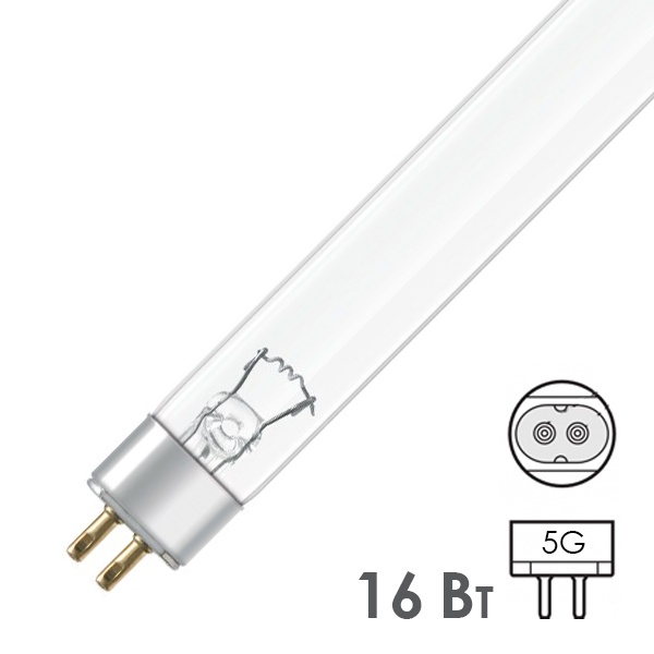 Лампа бактерицидная LIH ULC 16W T5 G5 L 287,1mm специальная безозоновая