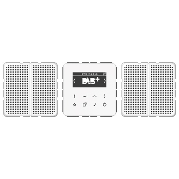 Цифровое радио DAB+/FM стерео Jung CD белый/белый