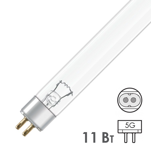 Лампа бактерицидная LightBest LBC 11W T5 G5 специальная безозоновая
