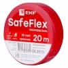 Изолента ПВХ 19мм х 20м (-50..+80) 6кВ серии SafeFlex красная EKF