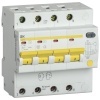 Дифференциальный автомат 4P C40А 100мА тип АС трехфазный электронный 4,5кА селективный АД14S ИЭК (дифавтомат, АВДТ)