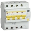 Дифференциальный автомат 4P C63А 100мА тип АС трехфазный электронный 4,5кА селективный АД14S ИЭК (дифавтомат, АВДТ)