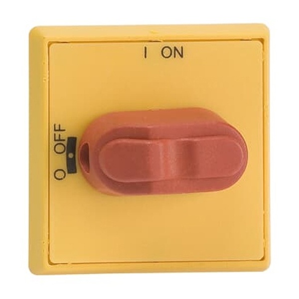 Ручка ABB OHYS1AH1 желто-красная IP54 для управления через дверь рубильниками OT16..80F