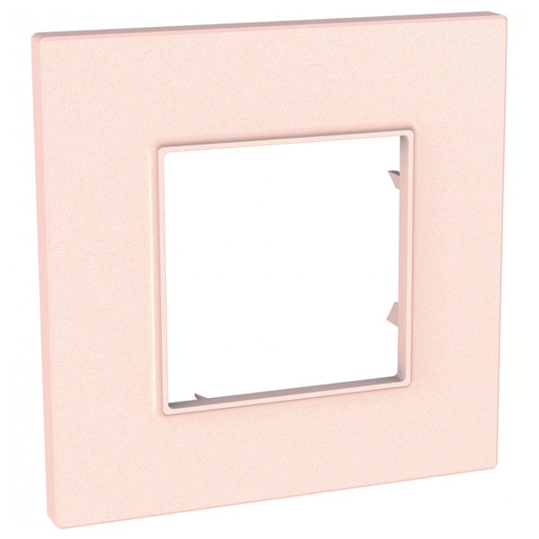 Рамка Unica Quadro 1 пост розовый жемчуг