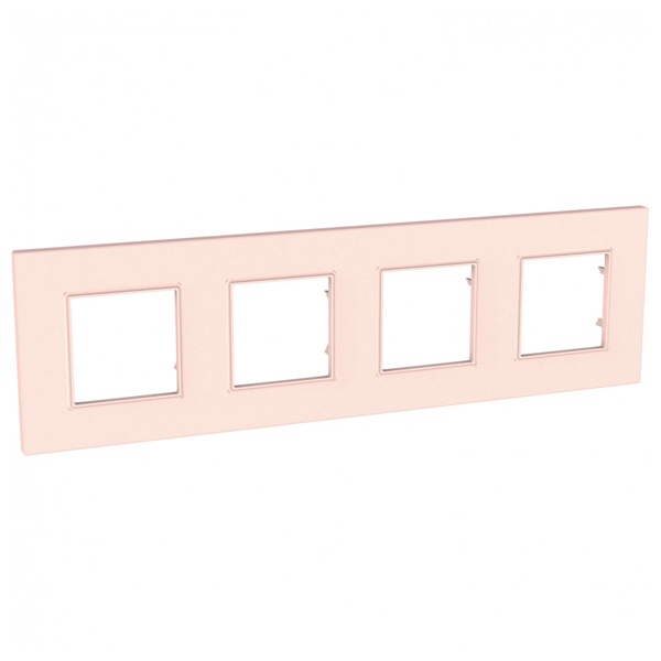 Рамка Unica Quadro 4 поста розовый жемчуг