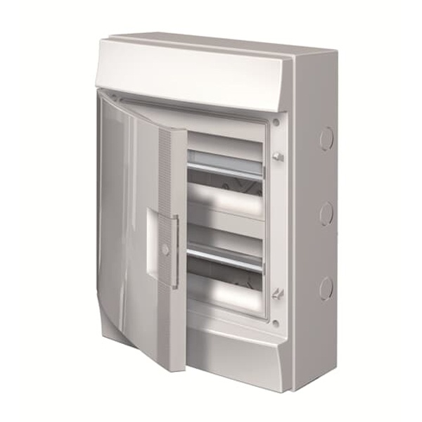 Влагозащищенный настенный шкаф ABB Mistral65 24М (2х12) непрозрачная дверь с клеммным блоком 24SM