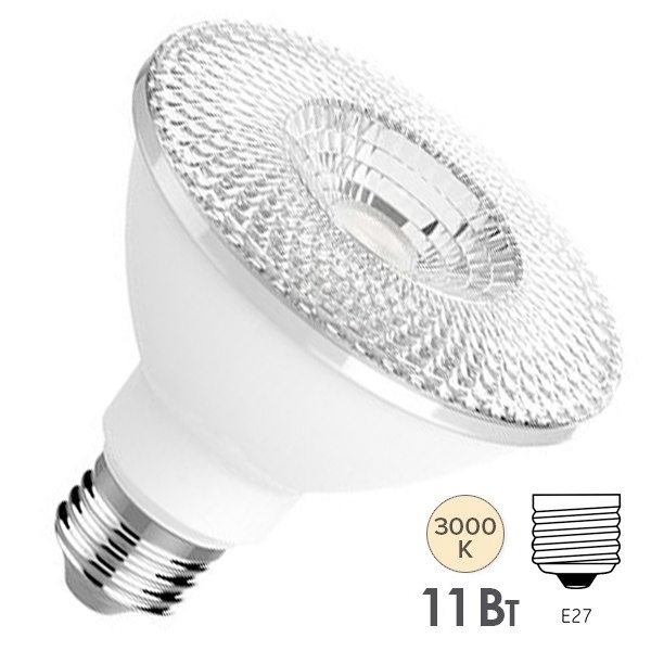 Лампа светодиодная Tungsram LED Precise PAR30 11W (75W) 930 35° DIM E27 D95.8x93mm 700lm 25000h