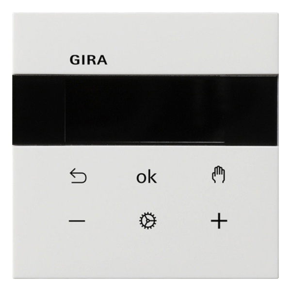 Термостат помещения (накладка) System 3000 F100 Gira белый глянцевый