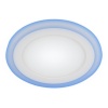 Светильник ЭРА светодиодный круглый с синей подсветкой LED 3-9 BL 9W 4000K 220V (5055398664537)