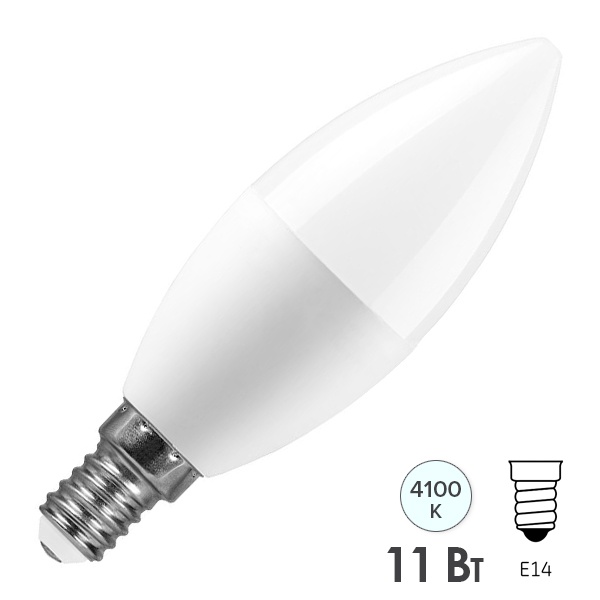 Лампа светодиодная Свеча Feron LB-770 11W 4000K E14