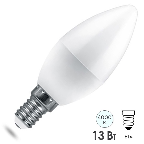 Лампа светодиодная Feron LB-970 Свеча C37 13W 4000K 230V E14