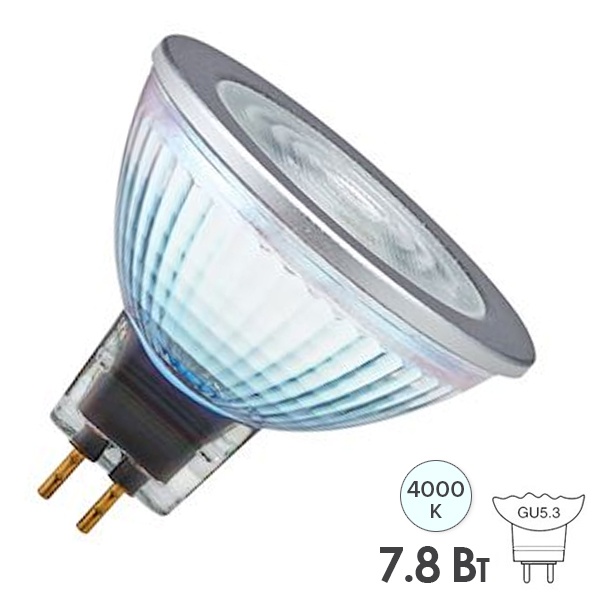 Лампа светодиодная Osram LED PARATHOM PRO MR16 GL 7,8W/940 (43W) 36° 12V DIM GU5.3 500Lm