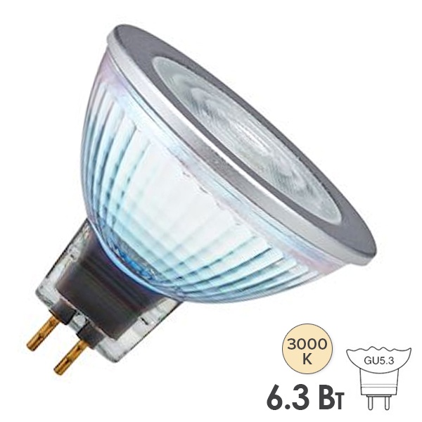 Лампа светодиодная Osram LED PARATHOM PRO MR16 GL 6,3W/930 (35W) 36° 12V DIM GU5.3 355Lm