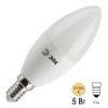 Лампа светодиодная свеча ЭРА STD LED B35 5W 827 E14 5W теплый белый свет