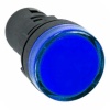 Лампа AD-22DS(LED)матрица d22мм синий 24В AC/DC TDM