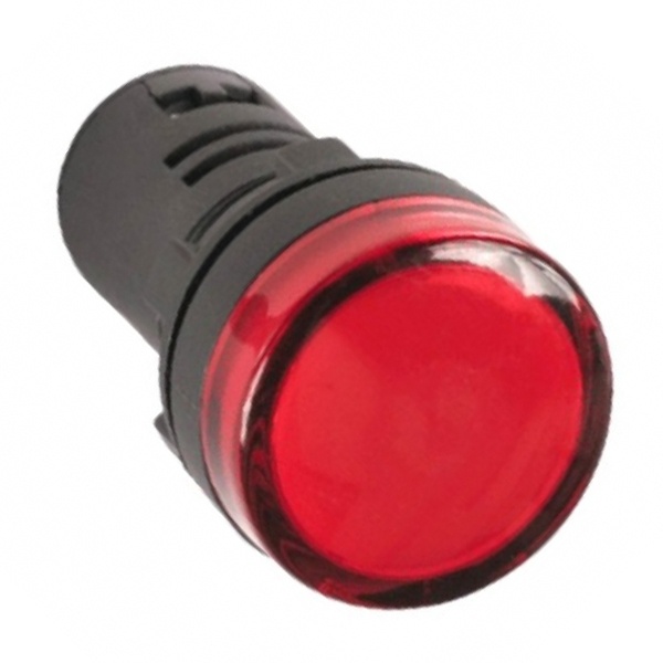 Лампа TDM AD-16DS(LED)матрица d16мм красный 24В AC/DC