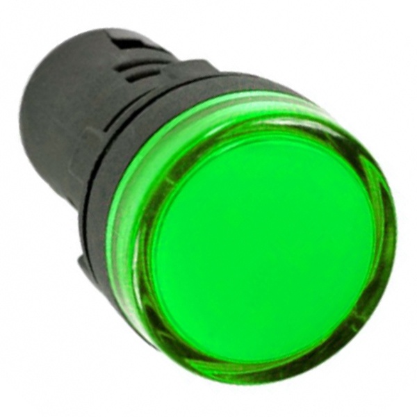 Лампа TDM AD-16DS(LED)матрица d16мм зеленый 24В AC/DC