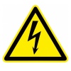 Знак пластик 100х100мм (Опасность поражения электрическим током) Молния W08 EKF PROxima