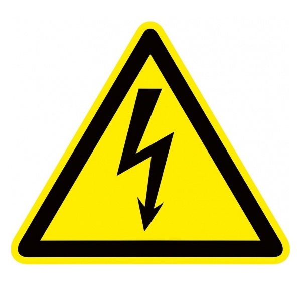Знак пластик 150х150мм (Опасность поражения электрическим током) Молния W08 EKF PROxima
