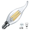 Лампа филаментная светодиодная свеча на ветру Osram LED STAR CL BA75 6W/840 806Lm E14 Filament 230V