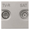 Розетка TV-R-SAT оконечная ABB Zenit, серебристый (N2251.7 PL)