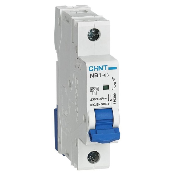 Автоматический выключатель NB1-63 1P 10А 6kA х-ка B (DB) (R) CHINT (автомат электрический)