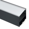Профиль накладной для светодиодной ленты Feron CAB269, черный, с крепежом, 2000x50x50mm