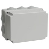 Коробка распаячная КМ41245 для открытой проводки 190х140х120мм IP44 10 гермовводов IEK, серая